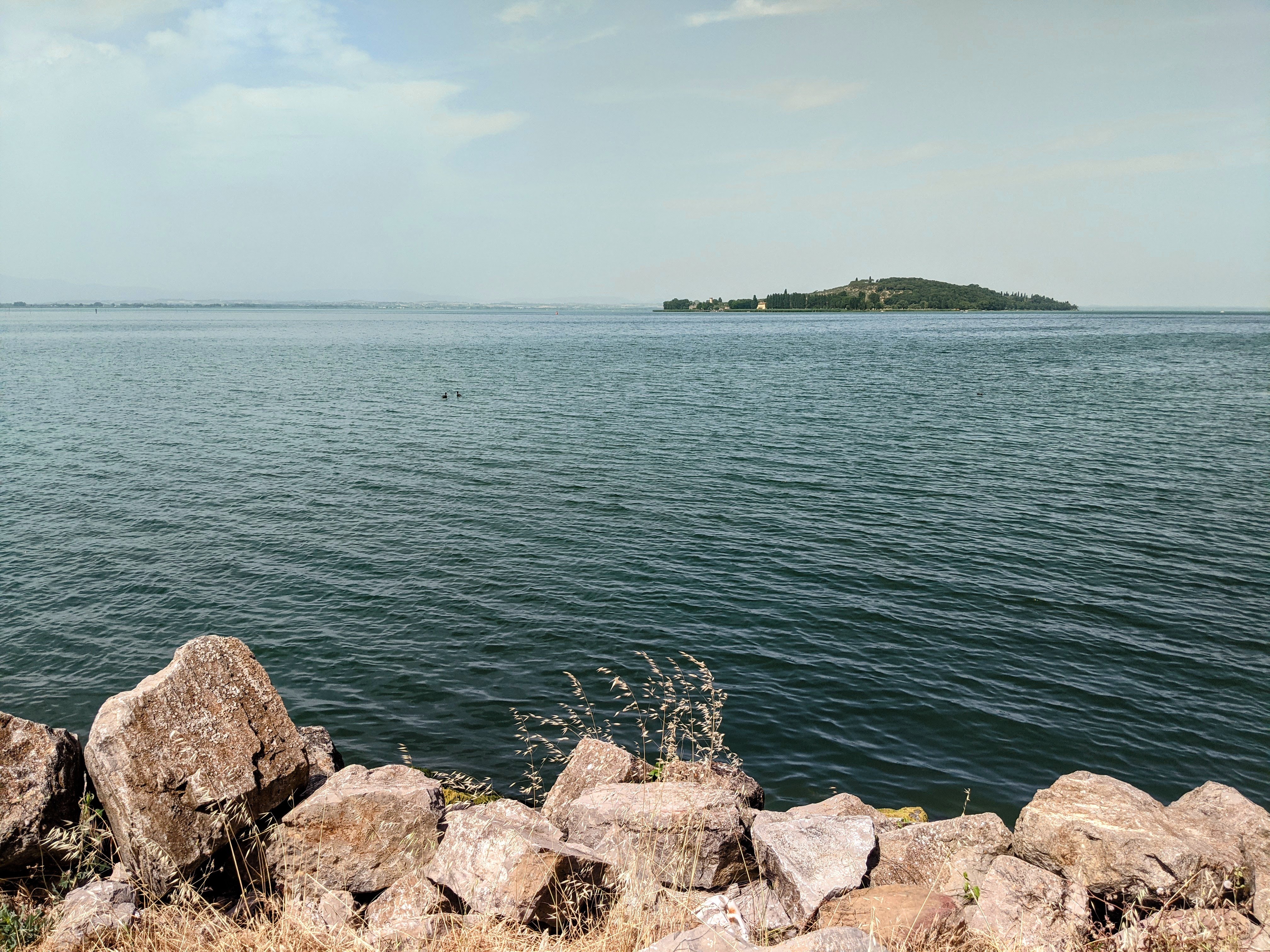 Pontile di Sant'Arcangelo presso il lago Trasimeno