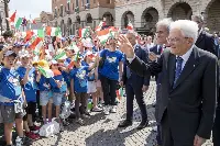 Il presidente della Repubblica, Sergio Mattarella, in visita a Forlì (30 maggio 2023) dopo l'alluvione