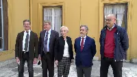 Presentazione Poultry Forum 2022. Da sx: Fabio Del Bravo (Ismea), Renzo Piraccini (Pres. Fieravicola), Lara Sanfrancesco (Direttore Unaitalia), Stefano Gagliardi (Direttore Assoavi), Francesco Battistoni (Sottosegretario al Mipaaf)