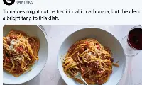 carbonara al pomodoro