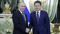 Giuseppe Conte e Vladimir Putin