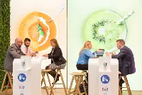 Uno stand di Anuga Drinks a una passata edizione della fiera di Colonia