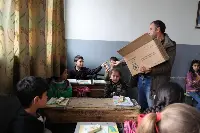 Distribuzione di snack del Wfp agli studenti in Siria