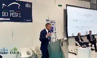 Il titolare del Masaf Lollobrigida alla giornata di apertura di AquaFarm 2023, Pordenone