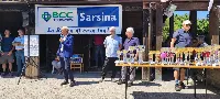 Giornate zootecniche della Moia. Mauro Fabretti, presidente della BCC di Sarsina. Alla sua sinistra il direttore ARAER, Claudio Bovo.