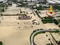 Alluvione in Emilia Romagna, sommersi campi di agricoltura