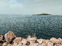 Pontile di Sant'Arcangelo presso il lago Trasimeno