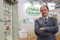 Giulio Spicciani presso stand Ficacci in occasione della fiera Marca 2019