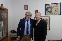 Longarone Fiere Dolomiti; passaggio di consegne fra il passato e il nuovo presidente, Gian Angelo Bellati e Michele Dal Farra