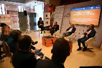 Un momento del dibattito "I crediti di carbonio e il futuro dell'agricoltura" promosso dalla Fondazione Edmund Mach al Festival dell'Economia di Trento (25 maggio 2023)