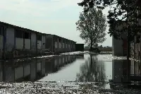 Un'immagine degli allagamenti a Conselice