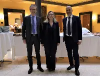 Da sin: Stefano Fanti, Amb. Mariangela Zappia, Pier Maria Saccani