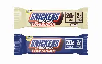 Snickers hi protein low sugar e low sugar white di Mars
