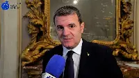 Il sen. Gian Marco Centinaio intervistato da EFA News al convegno in Senato "Bere mediterraneo. Gli effetti sulla salute di un consumo moderato del vino”