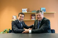 Da sx Fabrizio Capua Pres. Caffè Mauro e Ivan Padelli Pres. Gruppo Gimoka