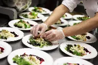 Cucina di un ristorante