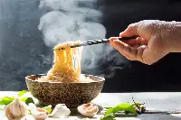 Noodles in una foto d'archivio