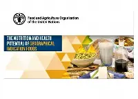 Seminario “Il potenziale nutrizionale e di salute dei prodotti alimentari a Indicazione Geografica” organizzato da Esn e Fao