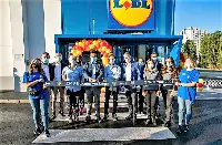 Taglio del nastro del nuovo supermercato Lidl a Bologna, 2 settembre 2021