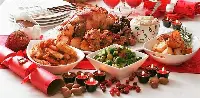 Cibi natalizi sulla tavola delle feste