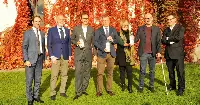 Da sinistra): S. Marini (Dir. IBU Internazionale Sanpellegrino), C. Scarpelli (sindaco Firenzuola), F. Sarzi Braga (AD e presidente Sanpellegrino), F. Ignesti (sindaco Scarperia e San Piero), D. Cursi (Dir. Stabilimento Acqua Panna), G. Mongatti (sindaco Barberino), P. Tedeschi (Regione Toscana)