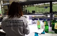 Uno dei laboratori chimici di Adm, Agenzia Dogane e Monopoli