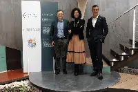 Dirigenti di Gruppo Felsineo in occasione della presentazione del Bilancio di Sostenibilità 2022. Al centro l'amministratore delegato Emanuela Raimondi
