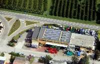 L'impianto fotovoltaico sullo stabilimento di Natura Nuova in via Picasso a Bagnacavallo