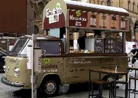 L'inconfondibile truck vintage di Rigoni di Asiago che sarà protagonista della 4 giorni romana di Nocciolata on the road