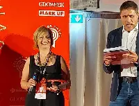 Valeria Fiorani, Resp. Marketing Fiorani & C., riceve il premio Brands Award