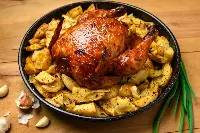 Pollo arrosto con patate