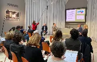 Momento della conferenza stampa tenutasi ieri a Milano per presentare i dati dello studio sull’indice glicemico di alcuni risi italiani condotto da Ente Nazionale Risi in collaborazione con Università di Pavia e Politecnico di Torino