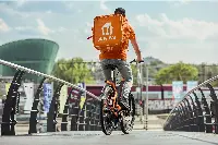 Un rider di Just Eat