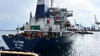 Razoni, il primo mercantile a salpare dal porto di Odessa carico di cereali, dall'inizio del conflitto russo-ucraino e dopo la recente intesa tra i due Paesi