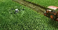 Drone per irrorazione in agricoltura