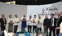 Chef stellati marchigiani nello stand della Regione Marche alla Bit di Milano edizione 2023