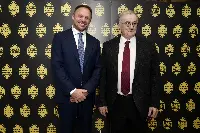 Il Ministro dell'Agricoltura, della sovranità alimentare e delle foreste Francesco Lollobrigida e il Pres. Consorzio Grana Padano, Renato Zaghini