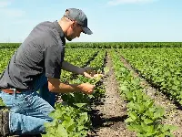 Giovane e agricoltura