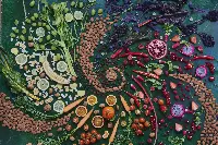 Almonds & veggies