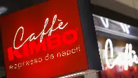 Insegna Caffè Kimbo, espresso da Napoli