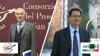 Giuseppe Villani, presidente del Consorzio del Prosciutto di San Daniele, e Cesare Baldrighi, presidente di Origin Italia