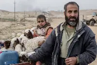 Famiglia di sfollati in Iraq