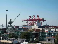 Uno scorcio del porto di Latakia in Siria