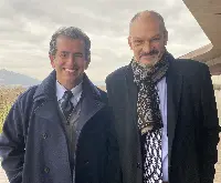 Da sx Saverio Notari (Compagnia del Vino) e Laurent d'Harcourt (Pol Roger)