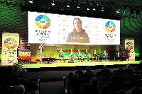 Mariia Didukh, direttore del Forum Agrario Nazionale Ucraino, ha salutato in diretta la platea della IX Conferenza Economica di Cia-Agricoltori Italiani
