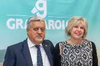 Da sinistra: Giampiero Calzolari, presidente di Granarolo, e Simona Caselli, presidente di Granlatte
