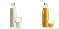 Latte e succo in bottiglia Pet