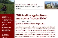 Locandina evento "Officinali in agricoltura: una scelta "sostenibile"