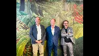 Il cda di Amc Vini. Da sx, Davide Mascalzoni, Antoine Leccia, Corrado Mapelli