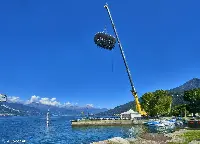 Dinner in the sky torna sui cieli del lago di Como